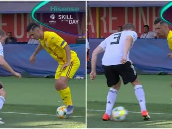 
	ROMANIA - GERMANIA: &quot;Andrei Ivan, SKILL of the day!&quot; Cum si-a umilit un adversar din Bundesliga in semifinala EURO U21! VIDEO
