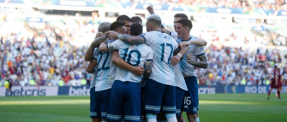 Lautaro Martinez Argentina copa america Lionel Messi Venezuela