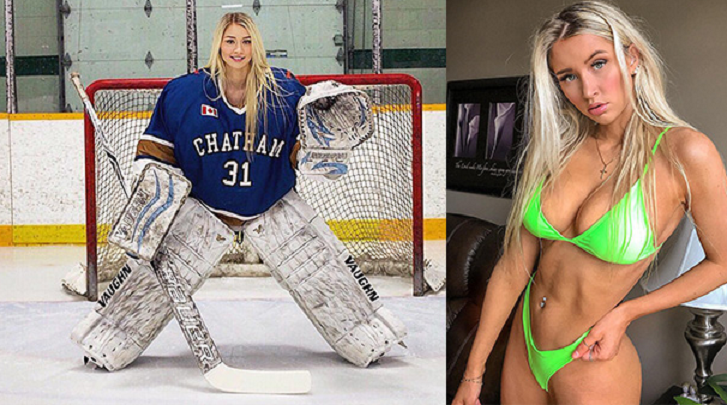 A renuntat la echipamentul de hochei si a rupt internetul! Cea mai sexy hocheista din lume strange zeci de mii de LIKE-uri la poze: GALERIE FOTO Mikayla Demaiter Hochei hockey