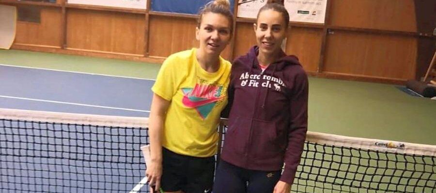 Mihaela Buzarnescu Simona Halep Wimbledon 2019