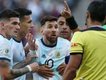 
	Lionel Messi a explodat dupa ce a primit rosu in Argentina - Chile: &quot;Copa America e coruptie!&quot; Reactia dura a CONMEBOL: cuvinte grele pentru starul argentinian
