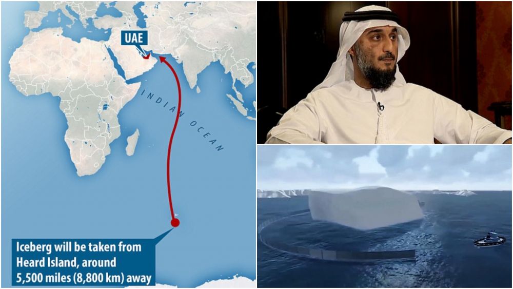 Motivul pentru care un seic miliardar vrea sa tracteze un iceberg din Antarctica pana in Emiratele Arabe, pe o distanta de 8.800 kilometri_1