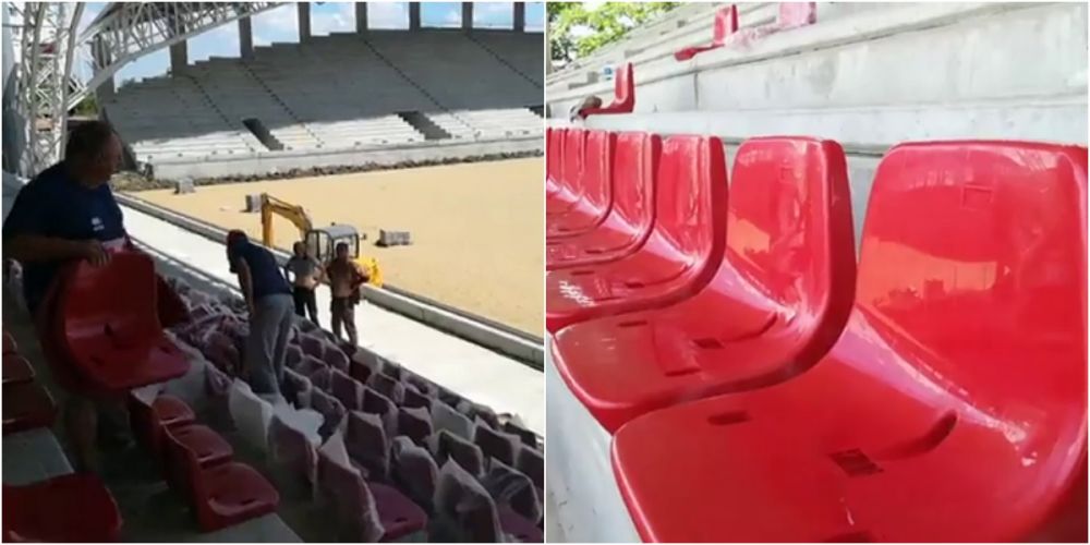 Se monteaza scaunele pe cel mai nou stadion din Romania! Arena va fi gata in aceasta toamna. FOTO_20