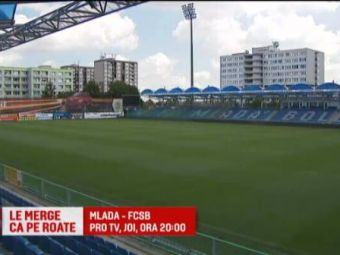 
	MLADA - FCSB, joi, ora 20:00, la ProTV | FCSB joaca pe un stadion vechi de jumatate de secol! Motivul pentru care cehii se mandresc cu orasul in care romanii vor sa obtina calificarea
