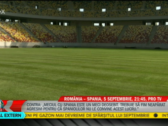 
	ROMANIA - SPANIA, 5 SEPTEMBRIE la PRO TV | Cum arata gazonul pe National Arena cu 7 zile inaintea marelui meci! Cosmin Contra: &quot;Am fost ieri sa vad&quot;
