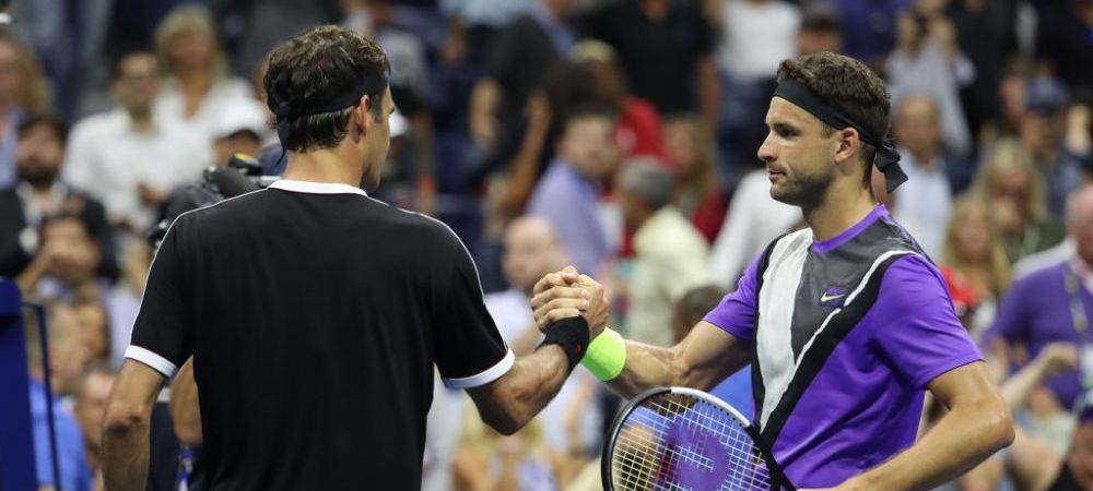 US Open Grigor Dimitrov Roger Federer