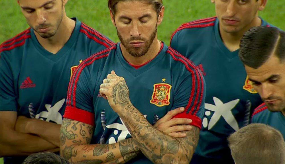 Sergio Ramos a facut spectacol la antrenamentul Spaniei de pe National Arena! Tatuajul care a furat toate privirile. GALERIE FOTO_2