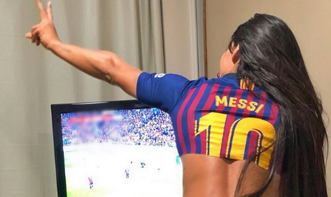 Suzy Cortez Barcelona Lionel Messi Miss Bum Bum