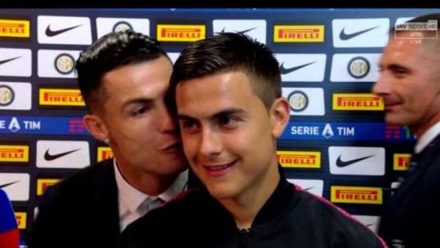 
	KISStiano :)) Gestul facut de Ronaldo dupa derby-ul castigat de Juve in fata lui Inter! Dybala a fost decisiv: VIDEO
