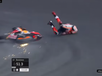 
	VIDEO | Clipe de COSMAR pentru Marc Marquez! Cazatura extrem de urata in calificarile din Malaysia
