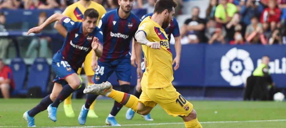 la liga Barcelona Leo Messi levante