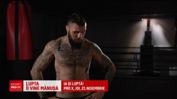 Morosanu il pune pe cel mai tatuat roman din ring sa se bata cu un campion mondial! Gladiatorul Ristea se bate pe 21 noiembrie, la ProX