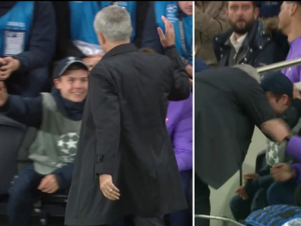 Gestul FANTASTIC al lui Mourinho pentru copilul de mingi devenit celebru in toata lumea dupa ce a &#39;pasat&#39; la golul lui Tottenham!