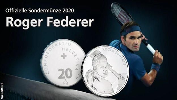 Roger Federer Roger Federer monede Tenis