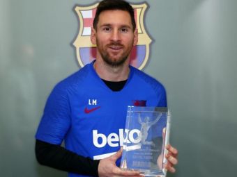 
	ZIUA SI TROFEUL! Lionel Messi este de neoprit! Jucatorul Barcelonei a primit ultimele trofee pe anul acesta inainte de El Clasico
