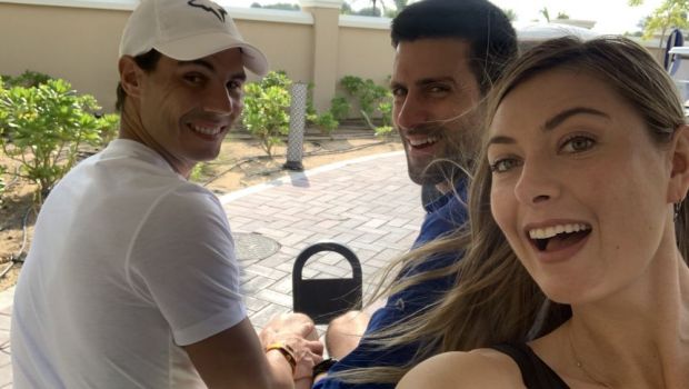 
	IMAGINEA CARE VALOREAZA 40 DE GRAND SLAM-URI | Ce fac Djokovic, Sharapova si Nadal impreuna la Abu Dhabi inainte de sarbatori
