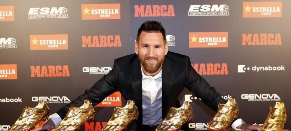 Golden Shoe Cristiano Ronaldo Gheata de Aur golden boot Leo Messi