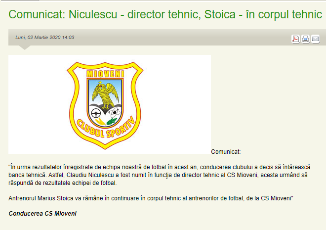 Claudiu Niculescu revine in fotbalul romanesc! Pe cine a preluat fostul antrenor al Voluntariului_1