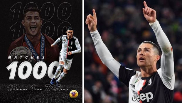 
	CR 1000! Cifrele incredibile ale lui Cristiano Ronaldo dupa 1.000 de meciuri oficiale jucate
