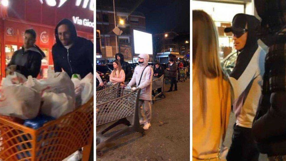 FOTO | Trei jucatori de la Napoli au stat la coada la supermarket, pentru a-si face cumparaturile la miezul noptii_1