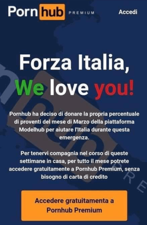Decizia PornHub dupa ce Italia a fost inchisa din cauza CORONAVIRUS! Anunt de ULTIMA ORA_2