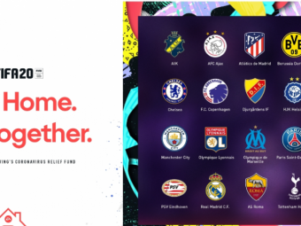 
	EA Sports si FIFA lanseaza &quot;Cupa EA SPORTS FIFA 20 Stay and Play&quot;! Actiune SUPERBA pentru unirea comunitatii fotbalistice! Real, Liverpool, PSG sau City vor participa
