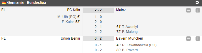 Union Berlin 0-2 Bayern | Bavarezii se impun in primul meci de la reluarea Bundesligii si isi consolideaza avansul de 4 puncte in fruntea clasamentului!  | Koln 2-2 Mainz_12