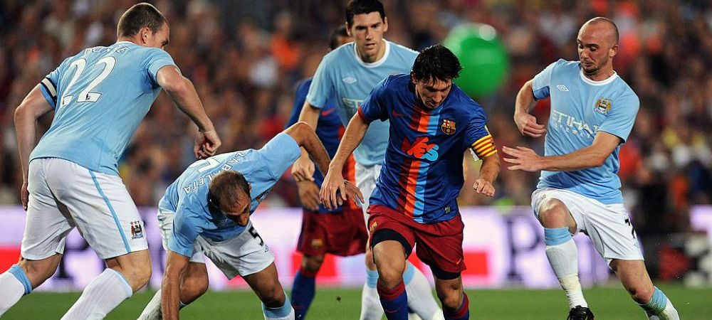 Lionel Messi Barcelona Manchester City stephen ireland