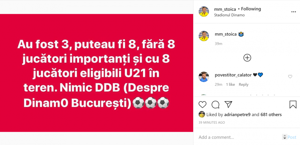 MM Stoica, 'injectie' catre Dinamo dupa umilinta de aseara: "Au fost 3, puteau fi 8! Nimic DDB"_1