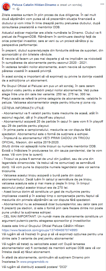 Mesaj de ultima ora al fanilor PATRONI de la Dinamo! Cat de aproape e PLECAREA lui Negoita dupa ce clubul a fost salvat de la retrogradare_1