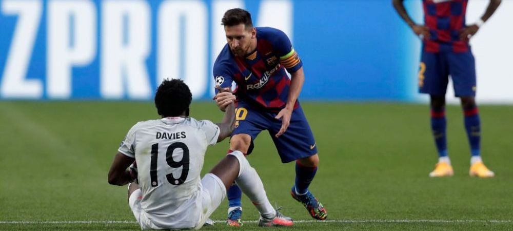 alphonso davies Barcelona Bayern Munchen Leo Messi