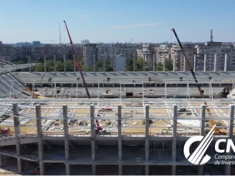 
	Imagini spectaculoase cu noul stadion al Rapidului! In ce stadiu sunt lucrarile din Giulesti. GALERIE FOTO
