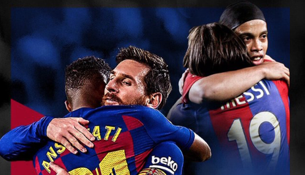 Barcelona Ansu Fati Lionel Messi riqui puig Trincao