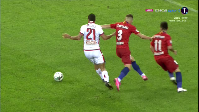 A fost sau nu prea?! Penalty controversat in FCSB - Dinamo! Pantiru a pus mana in fata lui Gonzalez, iar Radu Petrescu a dat 11 metri_2