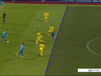 Primul gol ANULAT cu VAR din istoria nationalei Romaniei! VIDEO: Arbitrul a fost chemat la margine! Ce s-a intamplat