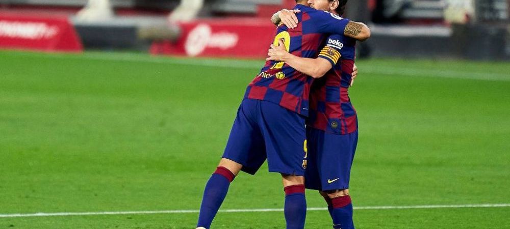 Luis Suarez Barcelona Lionel Messi