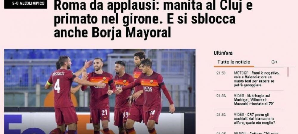 CFR Cluj AS Roma borja mayoral Dan Petrescu Europa League