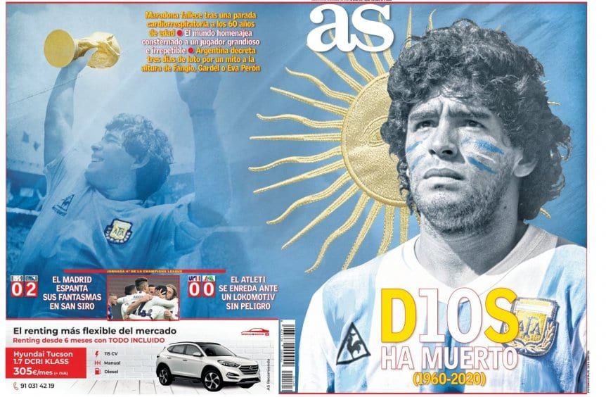 Ce scrie presa internationala despre moartea lui Diego Maradona! "Acum e in mainile lui Dumnezeu!" Englezii nu au uitat de momentul semifinalei din 1986!_1