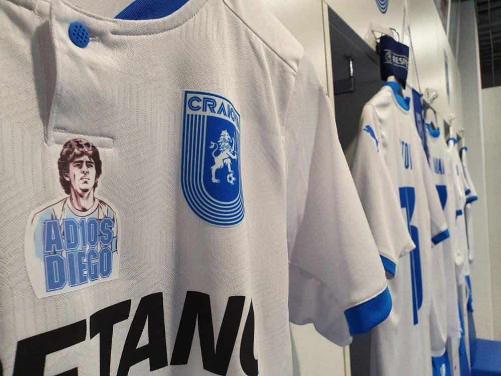 Universitatea Craiova, omagiu pentru Maradona la meciul cu Spartac! Cum vor arata tricourile oltenilor _1