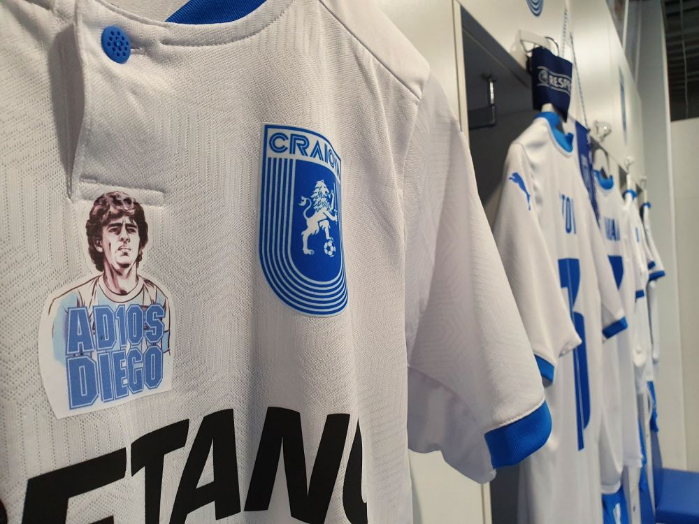 Universitatea Craiova, omagiu pentru Maradona la meciul cu Spartac! Cum vor arata tricourile oltenilor _2