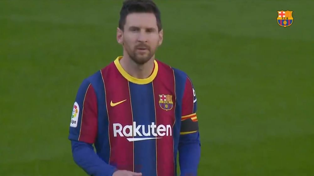 Messi, cu ochii in lacrimi la momentul de reculegere pentru Maradona! Catalanii au avut un mesaj special pentru Diego _5