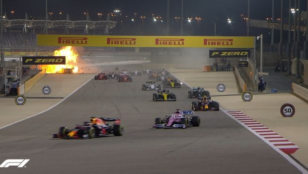 
	Accident HORROR in Formula 1!&nbsp;VIDEO cum a scapat Grosjean dupa ce masina a luat foc si s-a rupt in doua
