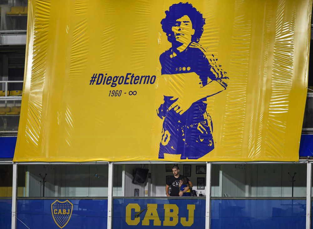 Fiica lui Maradona, in lacrimi la meciul Bocai Juniors! Fotbalistii s-au dus spre tribuna si i-au dedicat golul_5