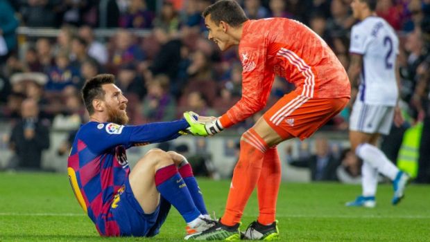 
	&quot;Se vor lupta la titlu! Il au pe Leo Messi, cel mai bun din lume!&quot; Jordi Masip, inainte de duelul cu fosta sa echipa in Valladoid - Barcelona
