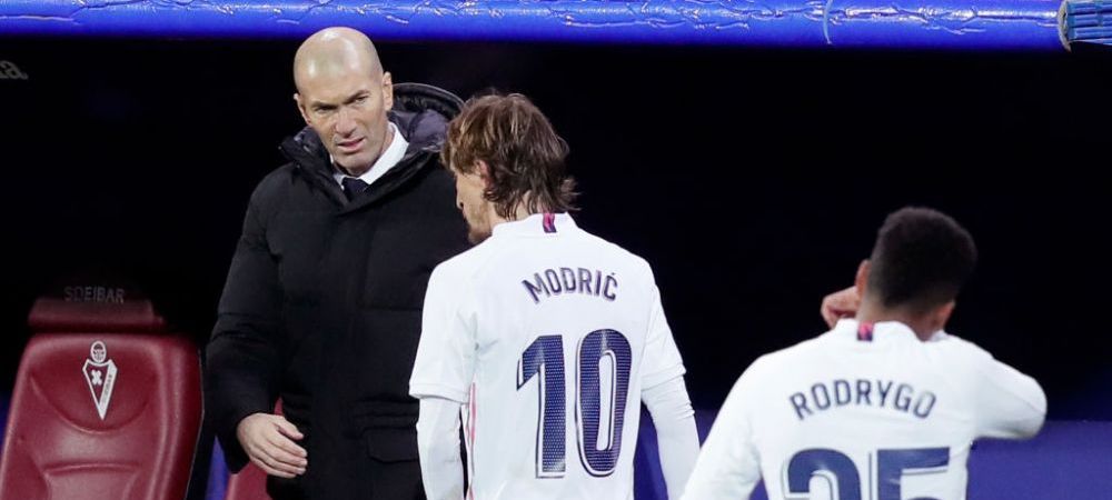 Real Madrid Lucas Vazquez Luka Modric Sergio Ramos Zinedine Zidane