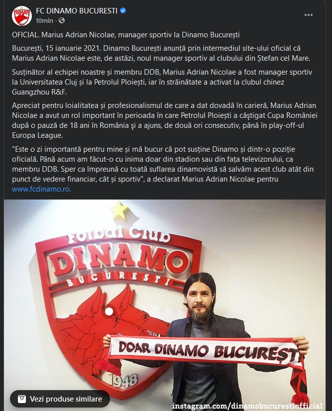 Surpriza TOTALA: Dinamo l-a pus manager pe prietenul apropiat al lui Contra! Anunt de ultima ora_1