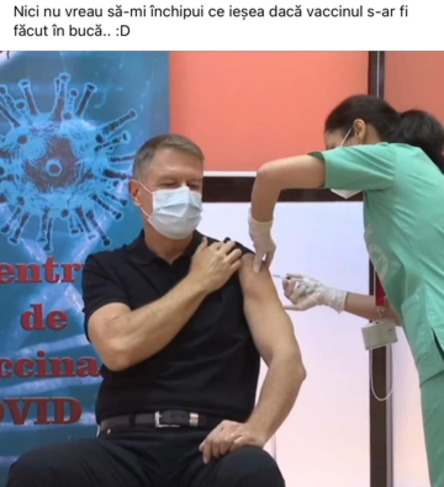 "Brandu' de tara!" :)) Cele mai tari glume aparute pe net dupa ce Iohannis a facut senzatie cu fizicul sau la vaccinare_2