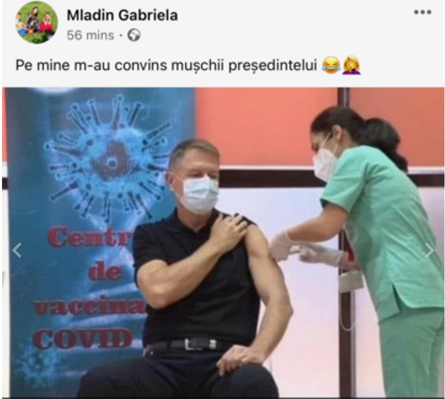 "Brandu' de tara!" :)) Cele mai tari glume aparute pe net dupa ce Iohannis a facut senzatie cu fizicul sau la vaccinare_7