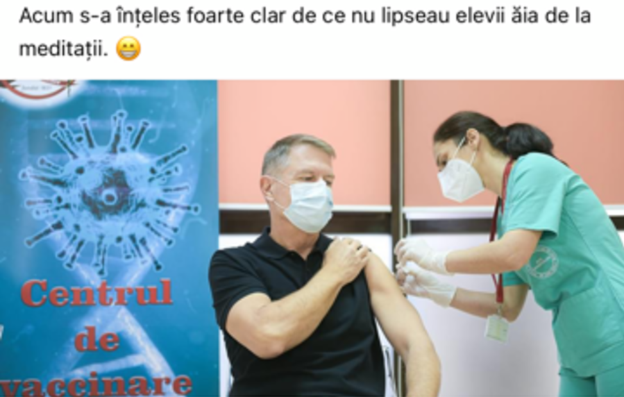 "Brandu' de tara!" :)) Cele mai tari glume aparute pe net dupa ce Iohannis a facut senzatie cu fizicul sau la vaccinare_10