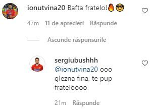 "Ooo, glezna fina, te pup fratelo!" :)) Sergiu Bus si-a luat adio de la FCSB pe Instagram! Dialoguri fabuloase cu fostii coechipieri! Ce mesaj a primit de la Man sau Vina_2